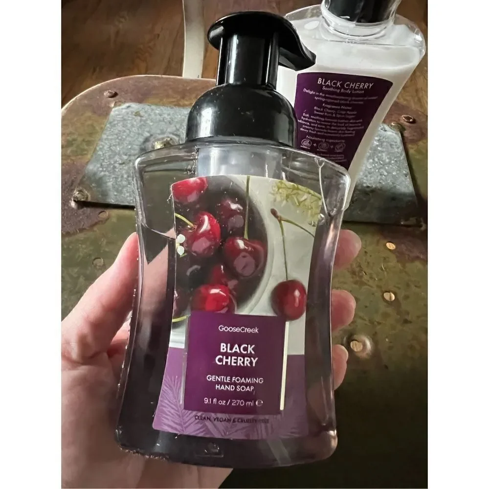 Goose Creek Black Cherry Foaming Hand Wash + Body Lotion